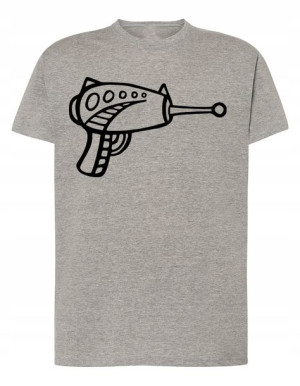 T-Shirt męski fajny nadruk Broń BLASTER r.S