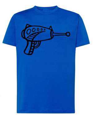 T-Shirt męski fajny nadruk Broń BLASTER r.S