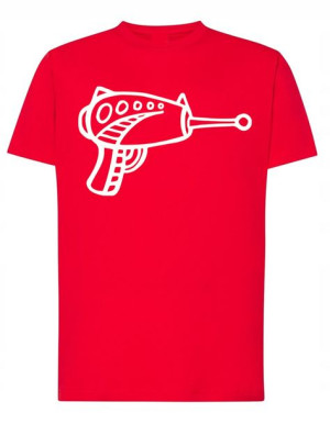 T-Shirt męski fajny nadruk Broń BLASTER r.XS
