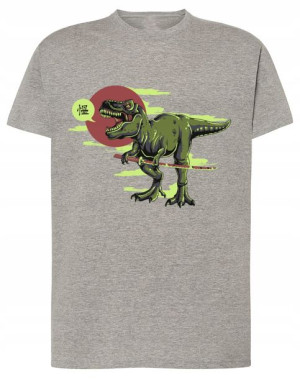 T-Shirt męski fajny nadruk DINOZUAR r. 5XL