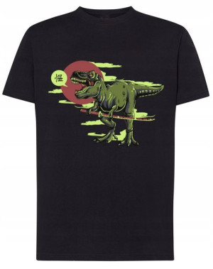 T-Shirt męski fajny nadruk DINOZUAR r. S