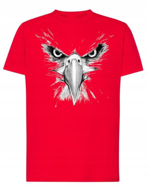 T-Shirt męski fajny nadruk ORZEŁ GŁOWA r.3XL