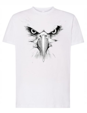 T-Shirt męski fajny nadruk ORZEŁ GŁOWA r.3XL