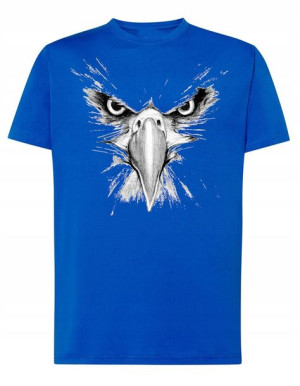 T-Shirt męski fajny nadruk ORZEŁ GŁOWA r.S