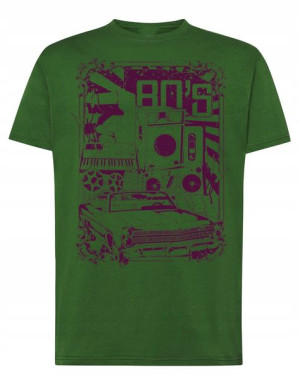 T-Shirt męski fajny nadruk RETRO 80’s r.3XL