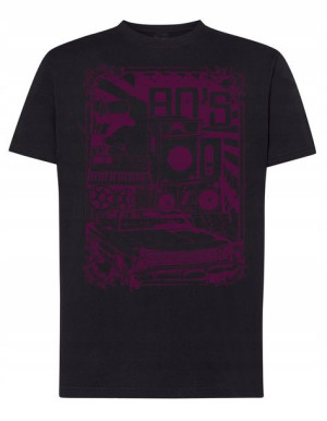 T-Shirt męski fajny nadruk RETRO 80’s r.XS