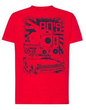 T-Shirt męski fajny nadruk RETRO 80’s r.XXL