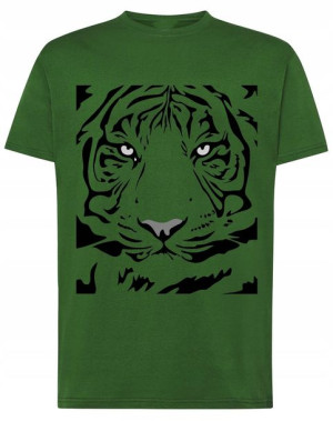 T-Shirt męski fajny nadruk Tygrys Rozm.XL