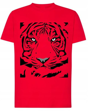 T-Shirt męski fajny nadruk Tygrys Rozm.XS