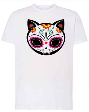 T-Shirt męski kolorowy nadruk KOT KOTEK r.XXL
