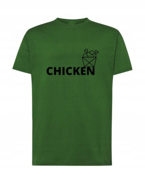 T-Shirt męski koszulka nadruk Chicken Rozm.M