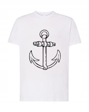 T-Shirt męski kotwica marynarz 5XL