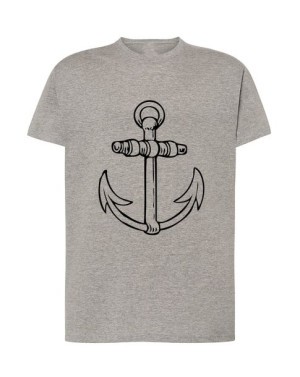 T-Shirt męski kotwica marynarz L