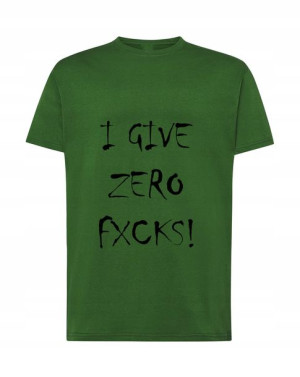 T-shirt Męski Logo I Give Zero Fck R. 5xl