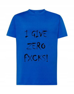 T-shirt Męski Logo I Give Zero Fck R. S