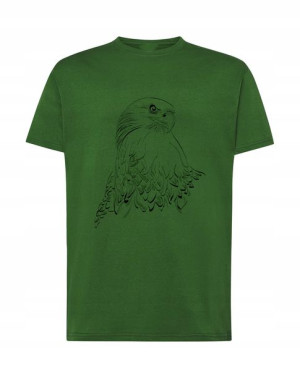 T-shirt Męski Logo Orzeł Modny Nadruk R. M