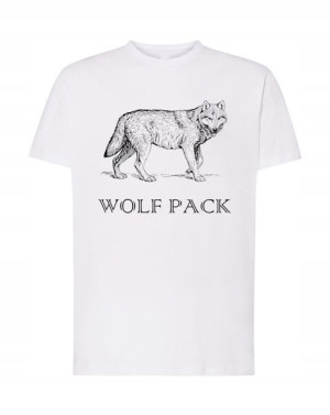 T-shirt Męski Logo Wilk Wolf Pack Nadruk R. 5xl