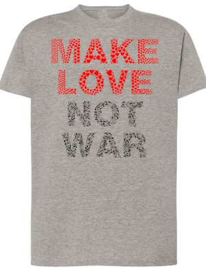 T-Shirt męski Make Love Not War R.3XL