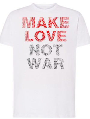 T-Shirt męski Make Love Not War R.XXL