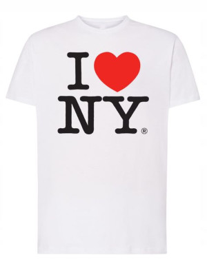 T-Shirt męski modny nadruk I love NEW YORK r.L