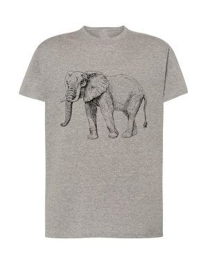 T-Shirt męski modny nadruk słoń Rozm.XS
