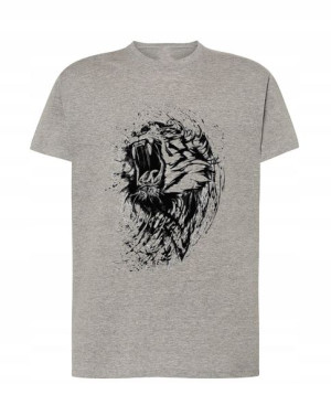 T-Shirt męski modny nadruk tygrys Rozm.XL