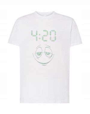 T-Shirt męski nadruk 420 Smokers Rozm.L