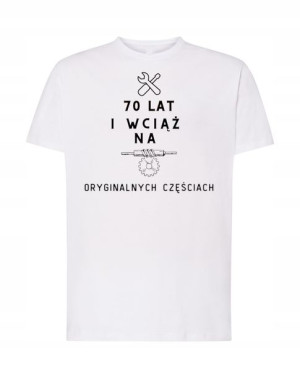 T-Shirt męski nadruk 70 urodziny prezent Rozm.3XL