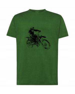 T-Shirt męski nadruk Cross modny lato Rozm.3XL