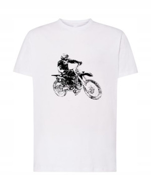 T-Shirt męski nadruk Cross modny lato Rozm.3XL