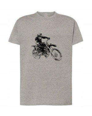 T-Shirt męski nadruk Cross modny lato Rozm.S