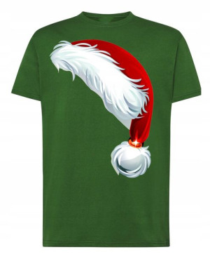 T-Shirt męski nadruk Czapka Mikołaja R.S