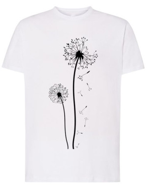 T-Shirt męski nadruk Dmuchawce Dmuchawiec r.M