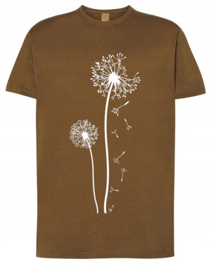 T-Shirt męski nadruk Dmuchawce Dmuchawiec r.S