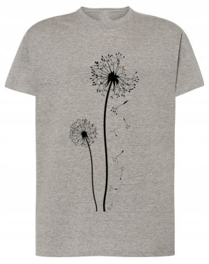 T-Shirt męski nadruk Dmuchawce Dmuchawiec r.XL