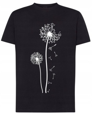 T-Shirt męski nadruk Dmuchawce Dmuchawiec r.XS