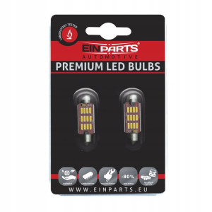 Żarówka LED C10W 39mm 12 SMD 4014 CANBUS 3000K