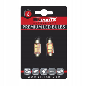 Żarówki C5w Rurkowe Led 12/24v Canbus 6000k 36mm