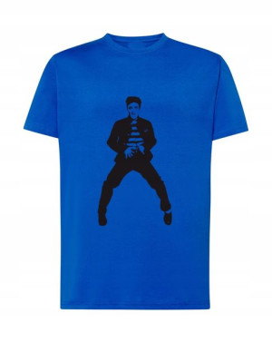 T-shirt Męski Nadruk Elvis Presley Modny R. S