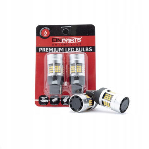 Żarówki Led 12v W21w Samochodowe Pomarańczowe