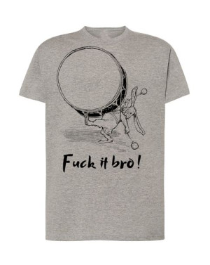 T-Shirt męski nadruk Fck It Bro Królik Rozm.XXL