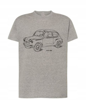 T-Shirt męski nadruk Fiat 600 Rozm.5XL