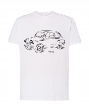 T-Shirt męski nadruk Fiat 600 Rozm.L