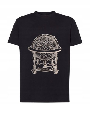 T-shirt Męski Nadruk Globus Moda Podróżnik R.xs