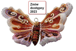 Motyl "PAWIE OCZKO" - WIKTORIO, bombka, kształtka, szklana