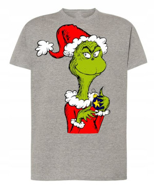T-Shirt męski nadruk Grinch Święta R.XXL