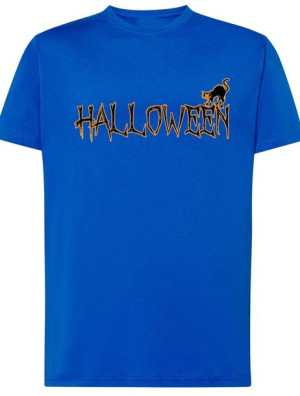 T-Shirt męski nadruk Halloween Kot Rozm.5XL