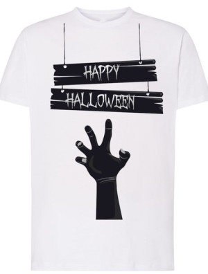 T-Shirt męski nadruk Happy Halloween Rozm.XL