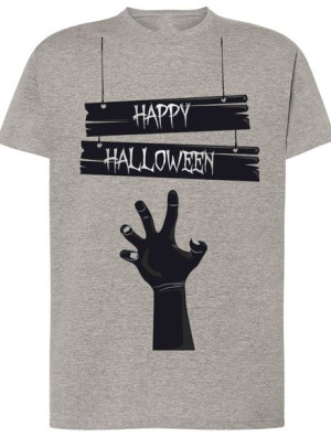 T-Shirt męski nadruk Happy Halloween Rozm.XXL