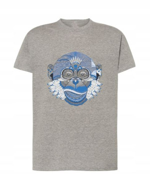 T-Shirt męski nadruk Indiańska małpa Rozm.5XL